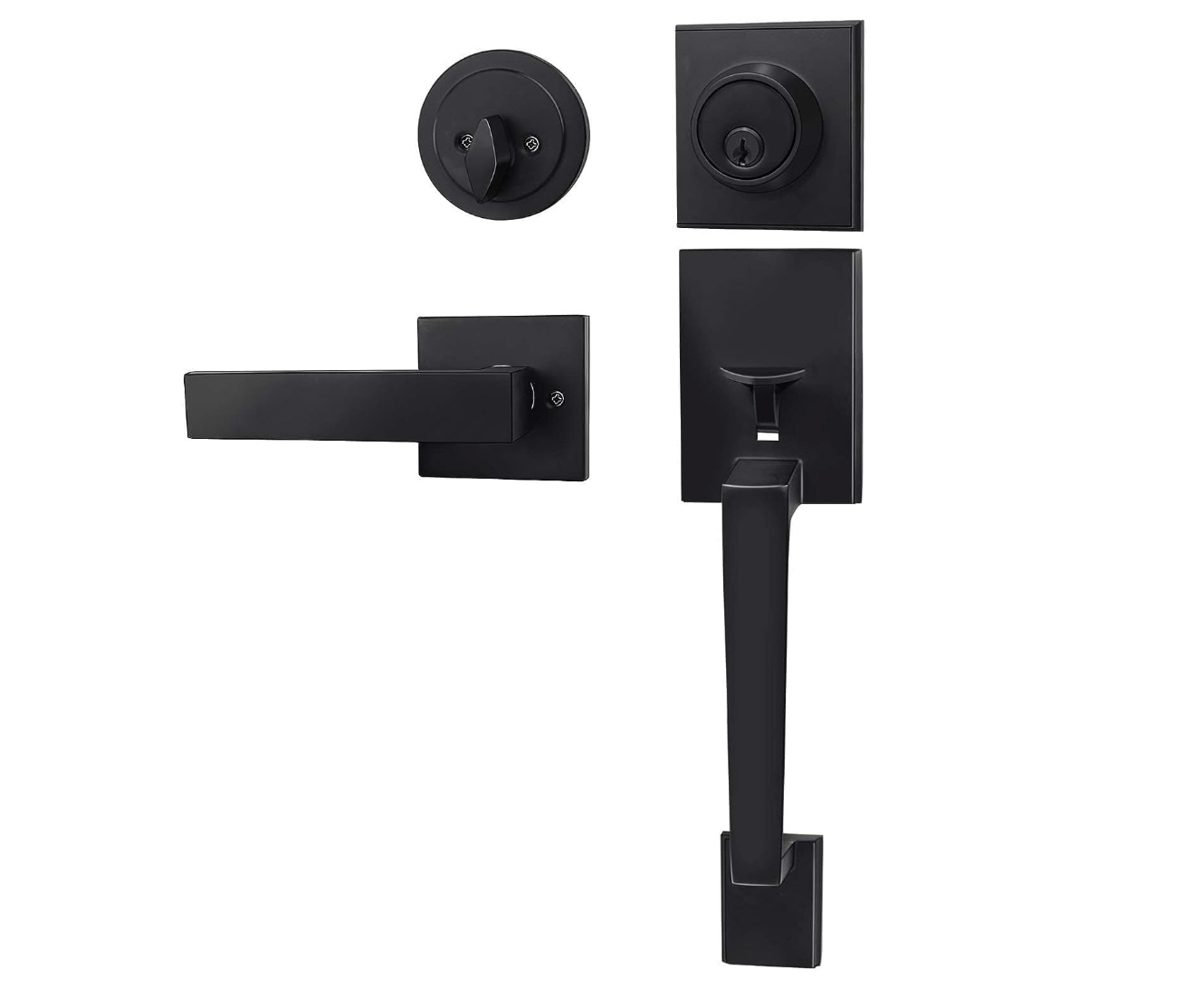 Doormax Front Door Handle and Deadbolt Set, Front Door Lock Set